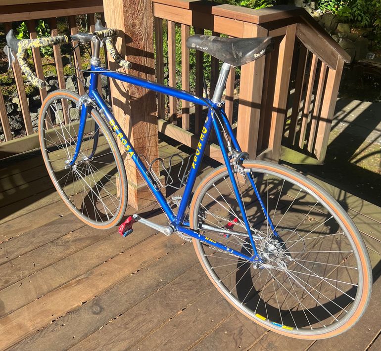 Used De Rosa De Rosa Road Bike From 1980's 1984 Road & Gravel, Blue — image 2 of 9