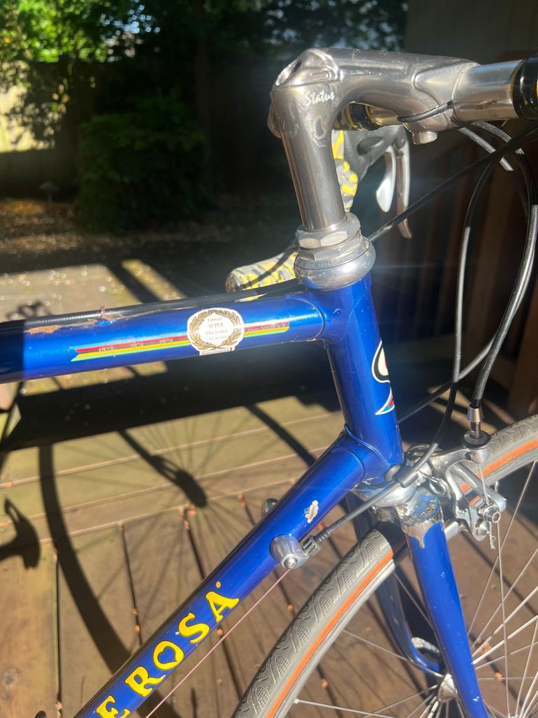 Used De Rosa De Rosa Road Bike From 1980's 1984 Road & Gravel, Blue — image 9 of 9