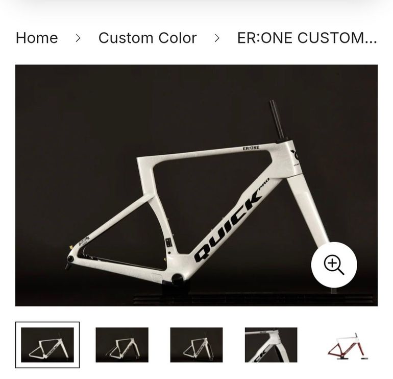Used Quick Pro Quick Pro Custom Frameset 2026 Road & Gravel, Black — image 2 of 3