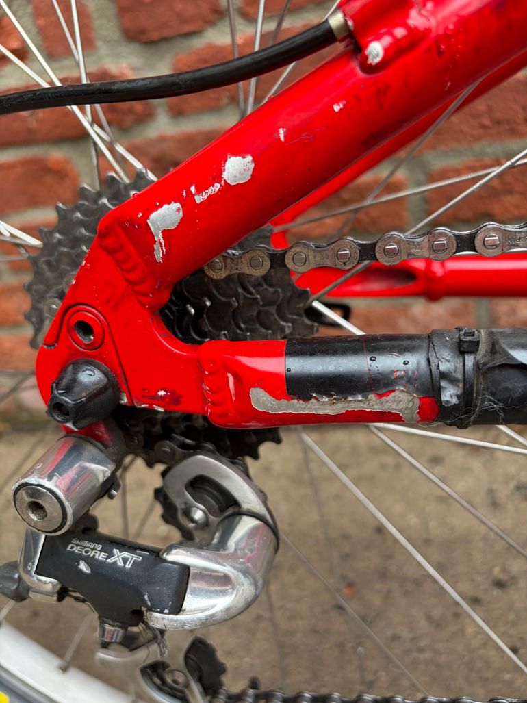 Used Gary Fisher Gary Fisher Joshua Z1 Full Suspension 1997 Mountainbike, Red, 26 — image 11 of 23