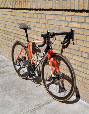 Used Specialized S-Works Tarmac Disc Di2 2016 2016 Road & Gravel, Orange — image 2 of 11