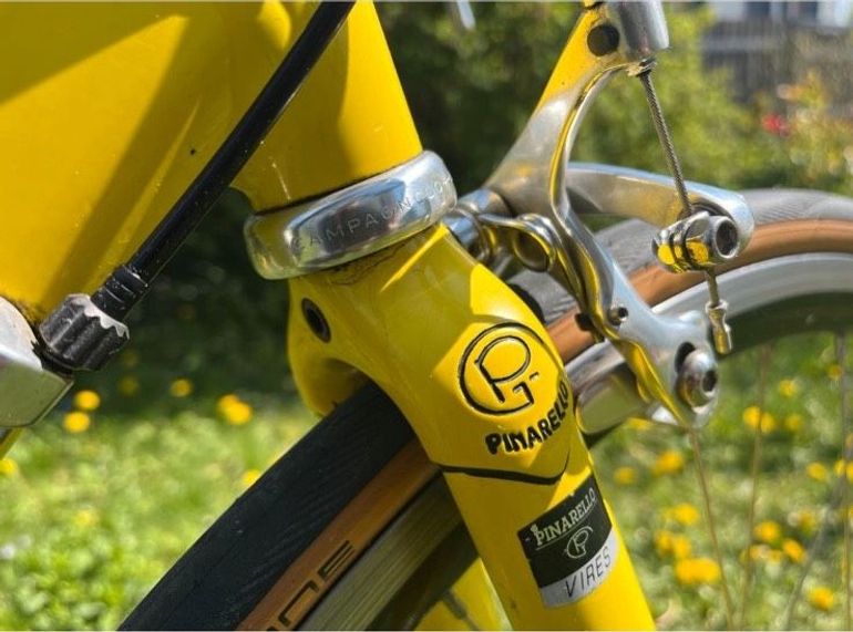 Used Pinarello Pinarello Paris 1997 "Jan Ullrich" Campagnolo Record 1997 Road & Gravel, Orange — image 6 of 15