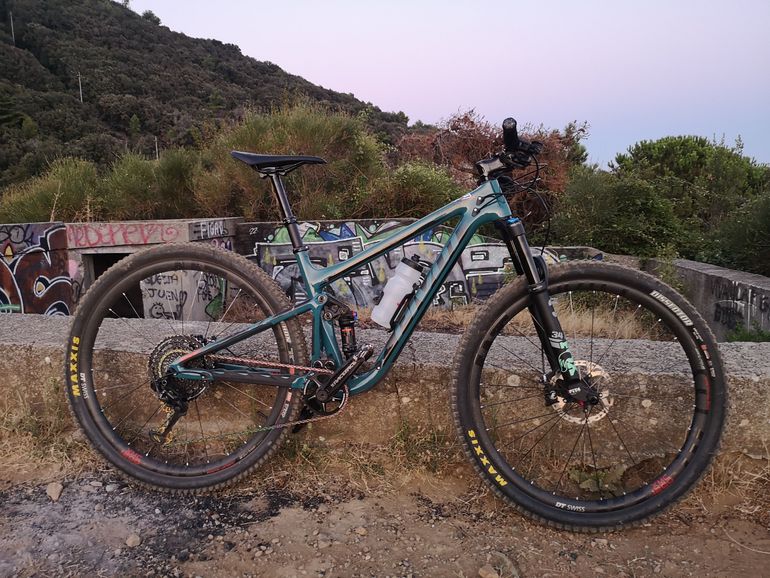 Used Pivot Mach 4 SL Frame Kit w/ Fox Live Valve 2021 2021 Mountainbike, Green — image 6 of 8