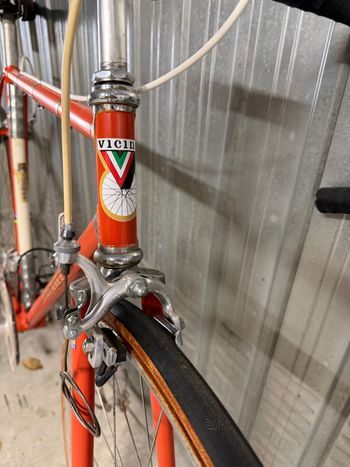 Used vicini tour de France Vicini tour de France Custom Other Campagnolo 1982 Road & Gravel, Orange — image 4 of 11