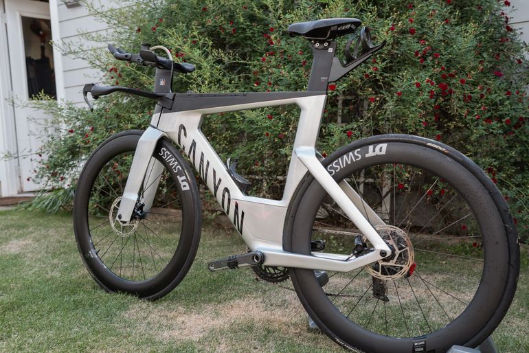 Used Canyon Speedmax CFR Disc eTap 2022 2022 Road & Gravel, Light Gray — image 16 of 16