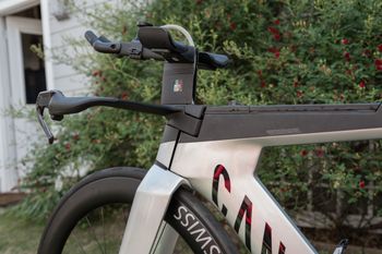 Used Canyon Speedmax CFR Disc eTap 2022 2022 Road & Gravel, Light Gray — image 12 of 16