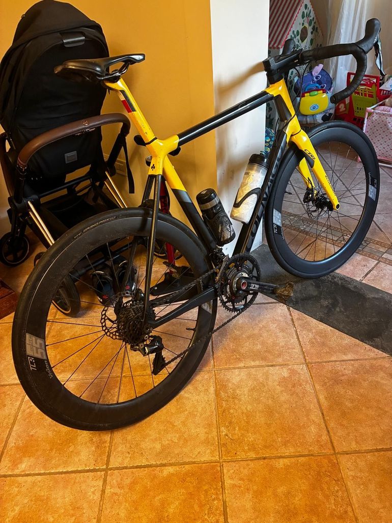 Used Colnago C64 Disc Daytona Pro Bike 2022 2022 Road & Gravel, Orange — image 3 of 4