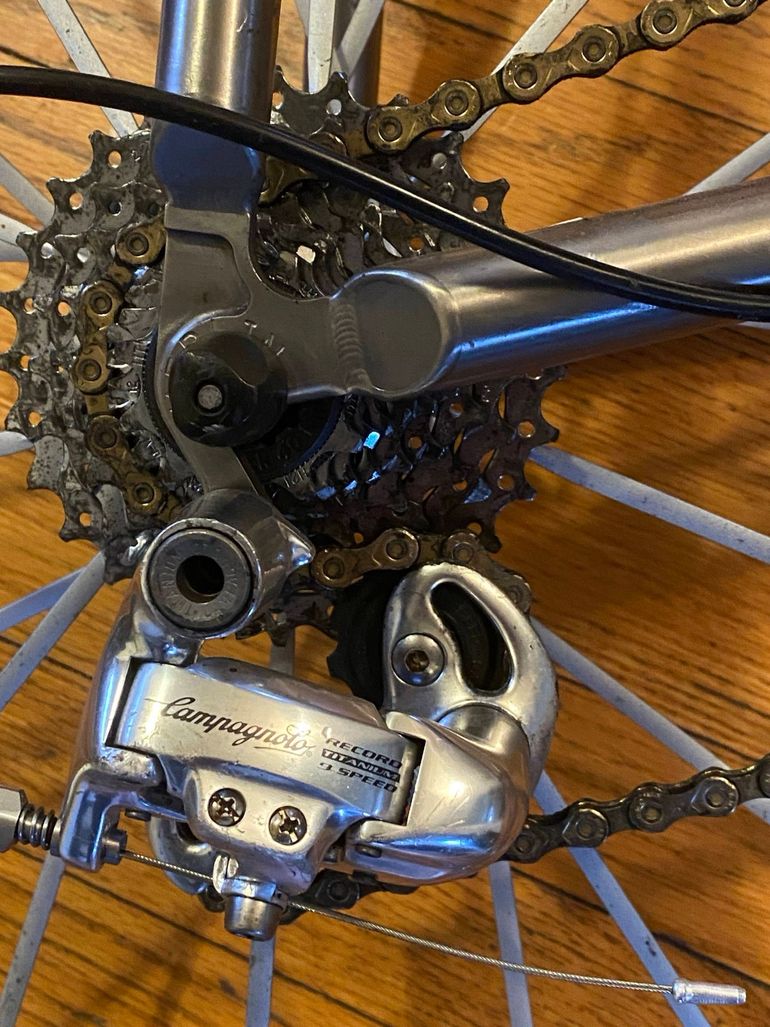 Used Merlin Merlin Custom Campagnolo Record 1998 Road & Gravel, Light Gray — image 3 of 8