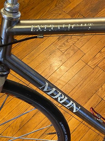 Used Merlin Merlin Custom Campagnolo Record 1998 Road & Gravel, Light Gray — image 7 of 8