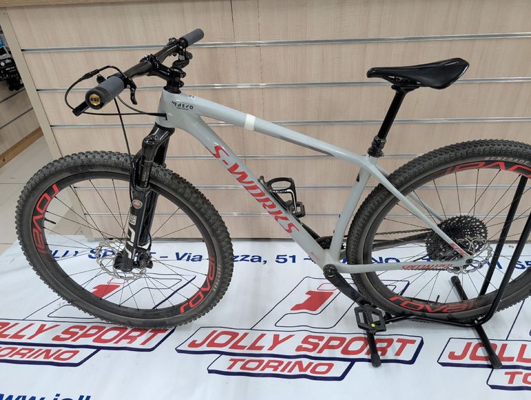 Used Specialized S-Works Epic Hardtail 2021 2021 Mountainbike, Grigio chiaro — image 4 of 4