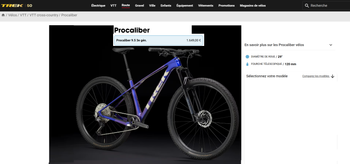 Used Trek Procaliber 9.5 Gen 3 2025 2025 Mountainbike, Blue, 29 — image 3 of 3