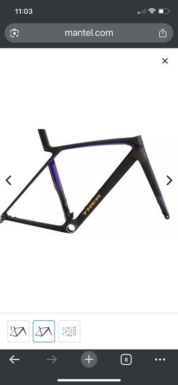 Used Trek Madone SL Gen 8 Frameset 2026 Frameset 2026 Road & Gravel, Black — image 2 of 4