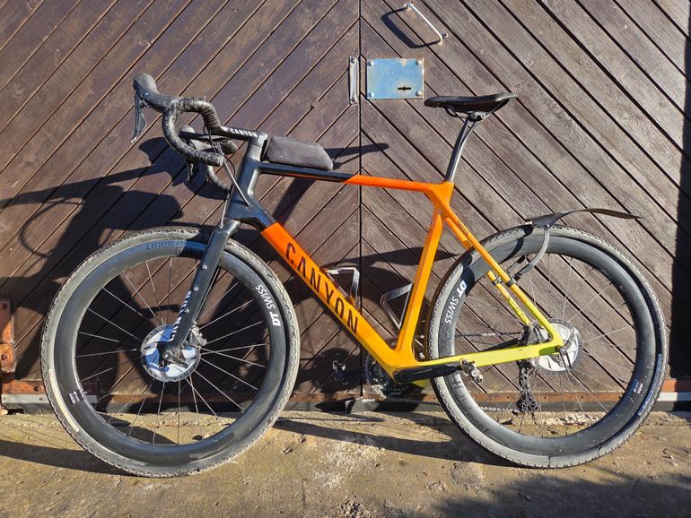 Used Canyon Grizl CF SLX 8 1by 2022 2022 Road & Gravel, Orange — image 2 of 6