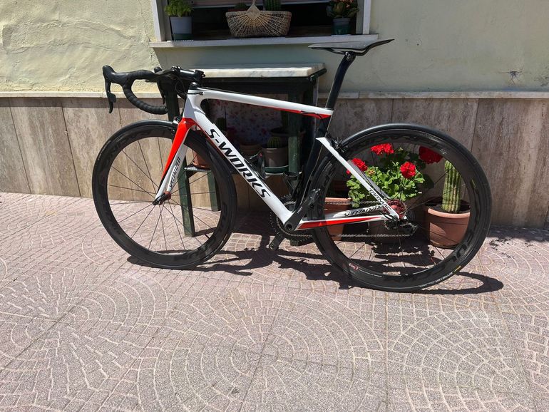 Used Specialized Men's S-Works Tarmac 2018 2018 Road & Gravel, White — image 5 of 9
