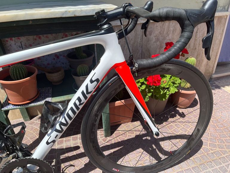 Used Specialized Men's S-Works Tarmac 2018 2018 Road & Gravel, White — image 4 of 9