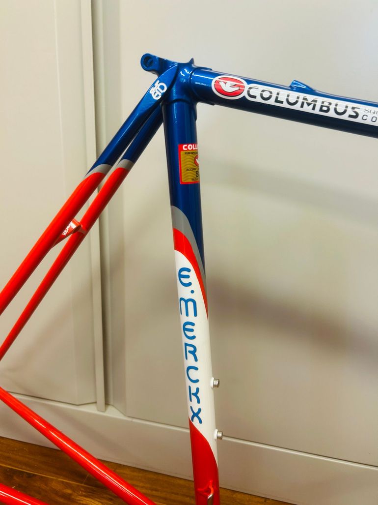 Eddy Merckx Custom Frameset 1990 Road & Gravel de segunda mano, Azul — imagen 3 de 6