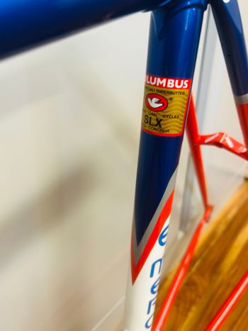 Eddy Merckx Custom Frameset 1990 Road & Gravel de segunda mano, Azul — imagen 4 de 6