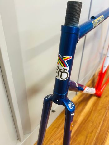 Eddy Merckx Custom Frameset 1990 Road & Gravel de segunda mano, Azul — imagen 5 de 6