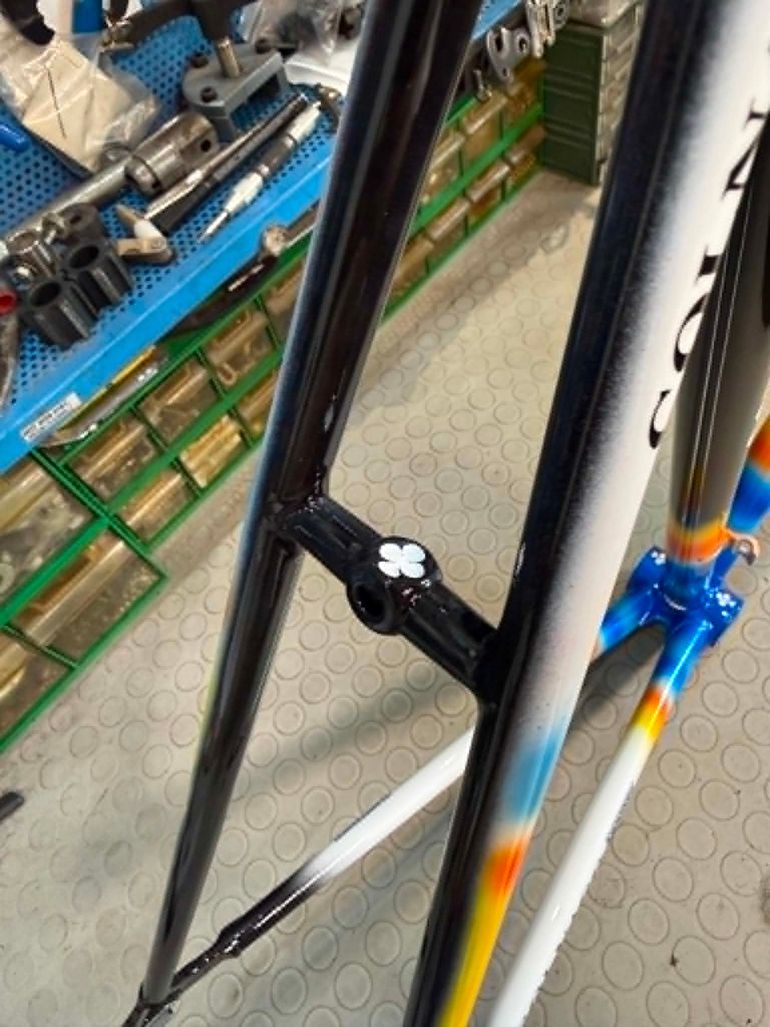 Used Colnago Tecnos. Colorazione MAPEI. Forcella Parigi Roubaix Frameset 1990 Road & Gravel, Blau — image 6 of 19