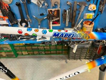 Used Colnago Tecnos. Colorazione MAPEI. Forcella Parigi Roubaix Frameset 1990 Road & Gravel, Blau — image 17 of 19