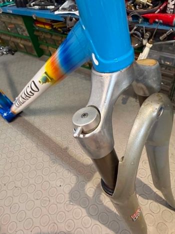 Used Colnago Tecnos. Colorazione MAPEI. Forcella Parigi Roubaix Frameset 1990 Road & Gravel, Blau — image 19 of 19