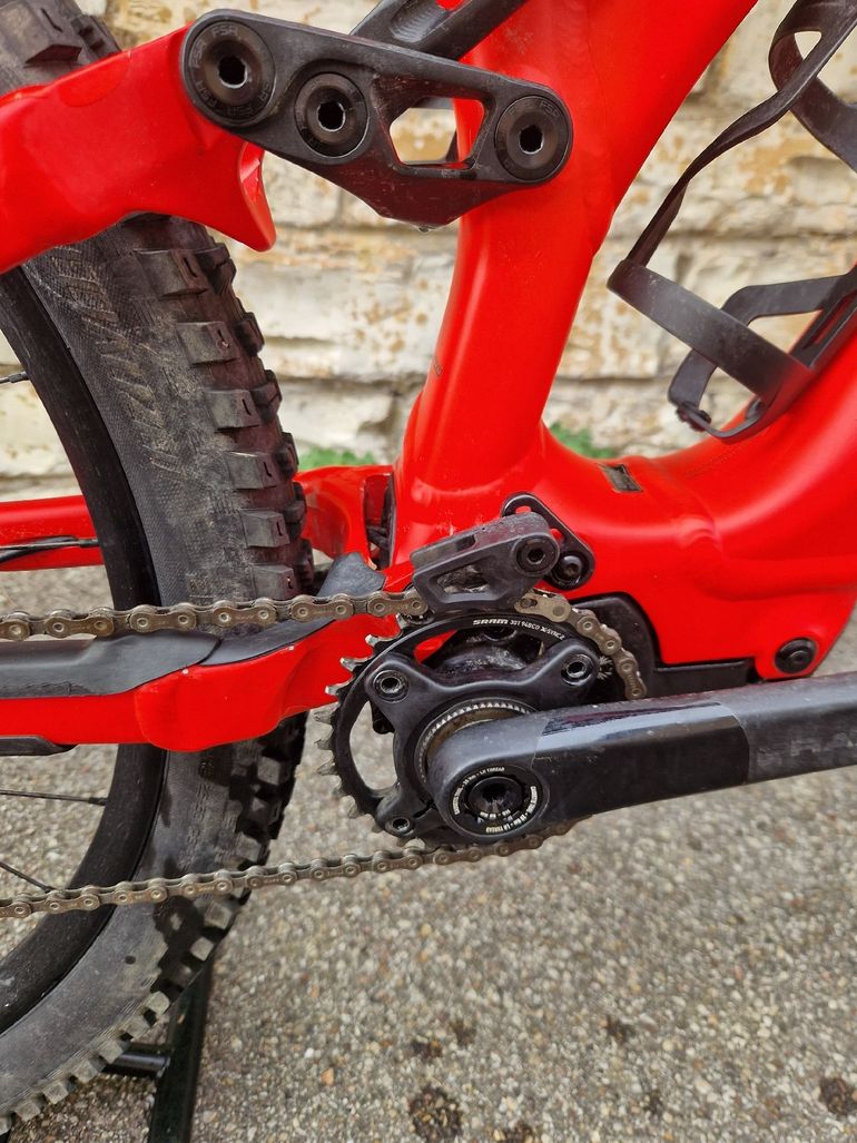 Used Specialized Turbo Levo SRAM NX Eagle 2021 Mountainbike, Rot — image 4 of 14