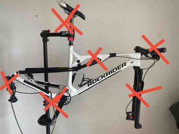 Used ROCKRIDER ROCKRIDER Custom Frameset 2023 Mountainbike, White — image 10 of 10