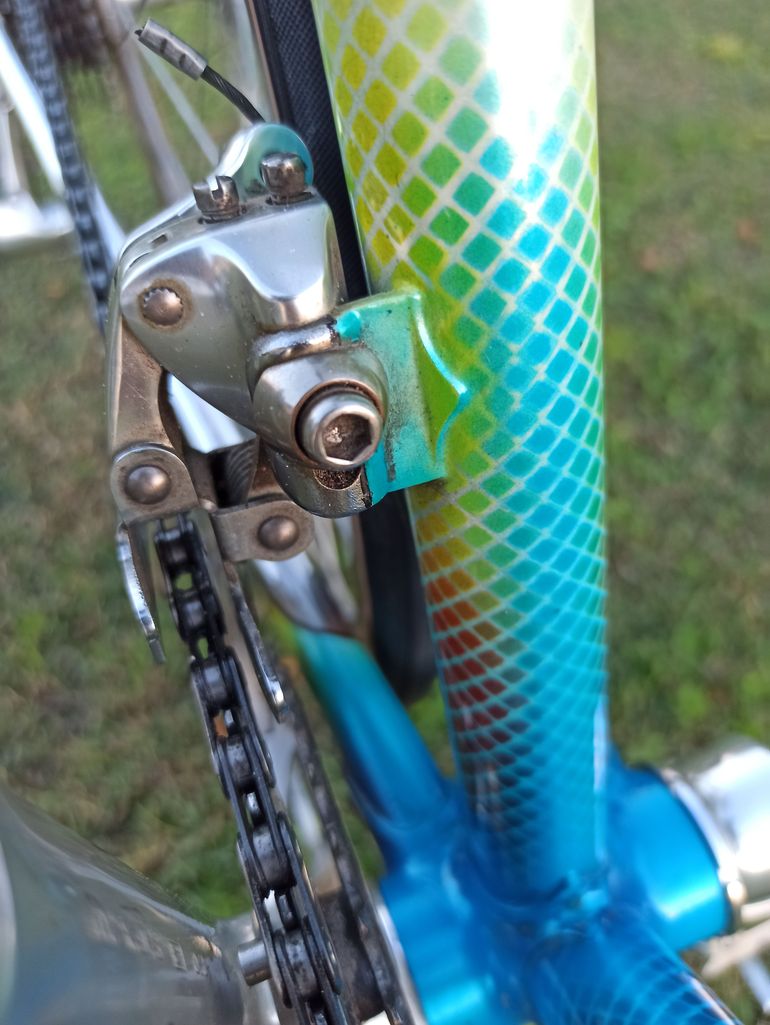 Used Ravazzolo Bicicletta Da Corsa Vintage, Realizzata Artigianalmente Dal Celebre Telaista Ravazzolo Di Spinea (VE) Con Tubazioni In Acciaio Columbus Di Altissima Gamma. 1982 Road & Gravel, Blu — image 13 of 17