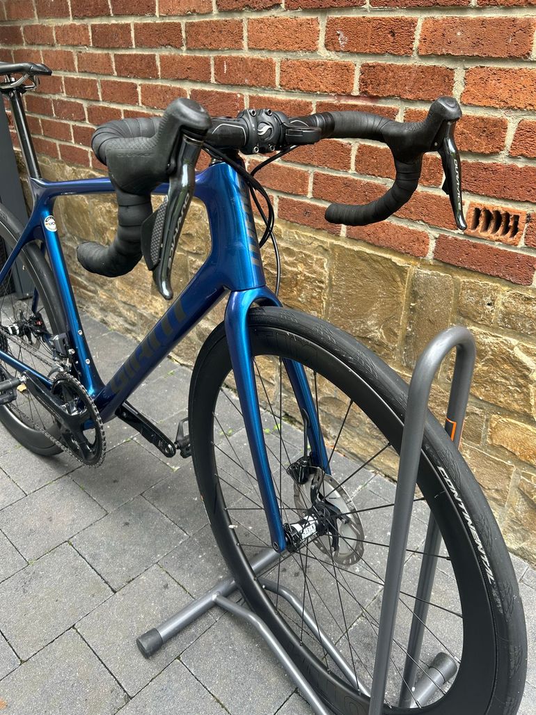 Used Giant TCR Advanced Pro 0 Disc 2021 2021 Road & Gravel, Blue — image 3 of 10