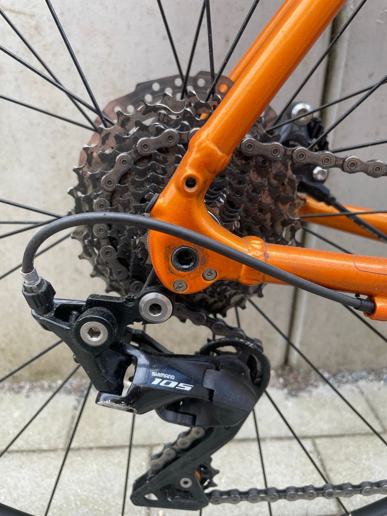 Used Trek Domane AL 5 Disc 2021 2021 Road & Gravel, Orange — image 9 of 14