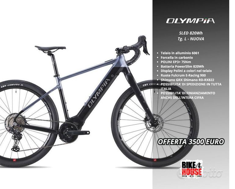 Used Olympia Olympia Sled Polini EP3+ 2026 Road & Gravel, Grigio chiaro — image 1 of 3