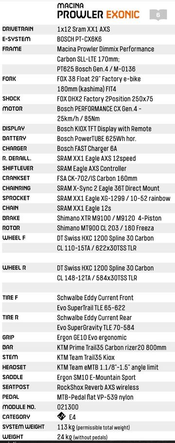 Brugt KTM MACINA PROWLER EXONIC 2021 2021 Mountainbike — billede 6 af 6