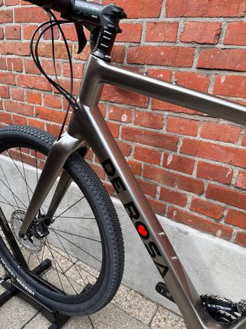 Used De Rosa De Rosa Custom Shimano GRX 2023 Road & Gravel, Light Gray — image 14 of 15
