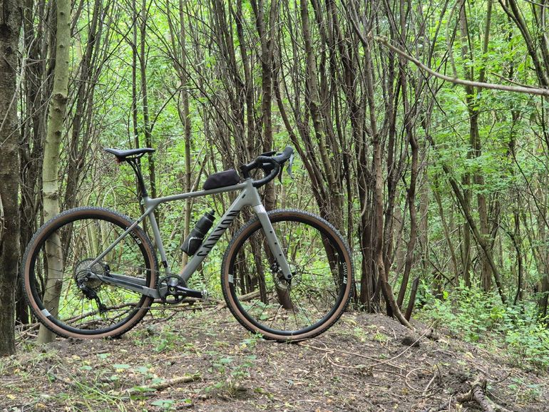 Used Canyon Grizl 8 1by 2023 2023 Road & Gravel, Light Gray — image 15 of 16