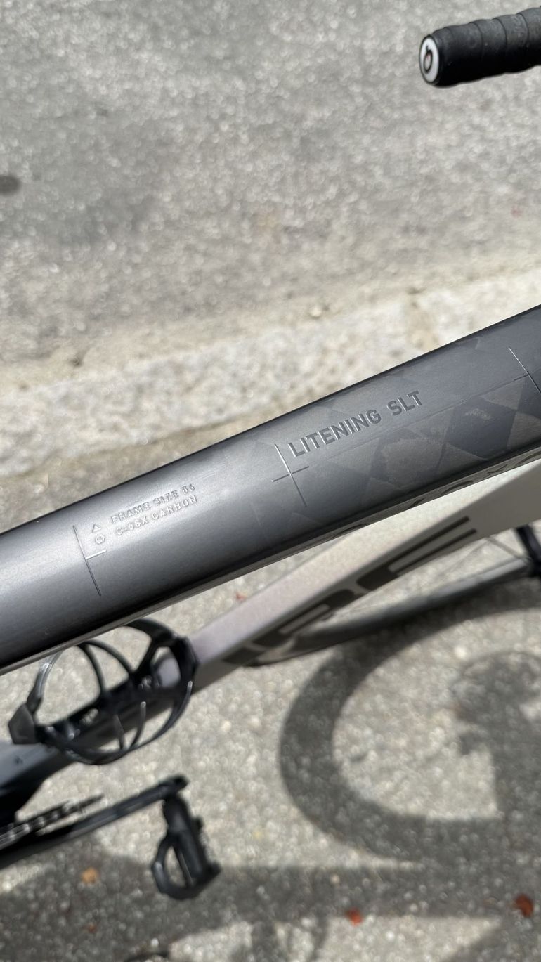 Used CUBE LITENING AERO C:68X SLT 2024 2024 Road & Gravel, Light Gray — image 6 of 6