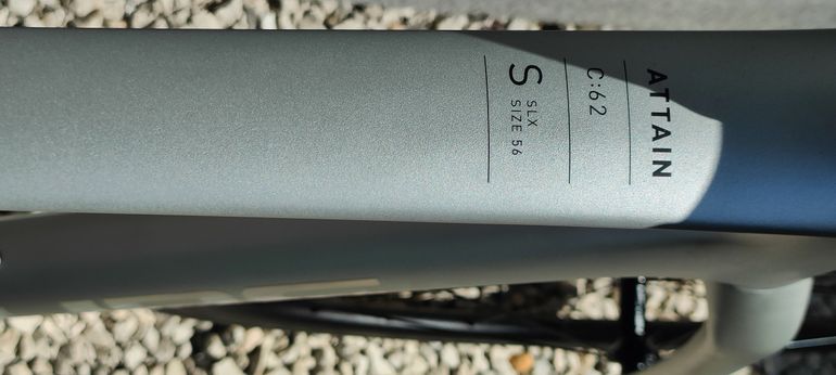 Used CUBE ATTAIN C:62, SLX 2026 2026 Road & Gravel, Light Gray — image 9 of 32