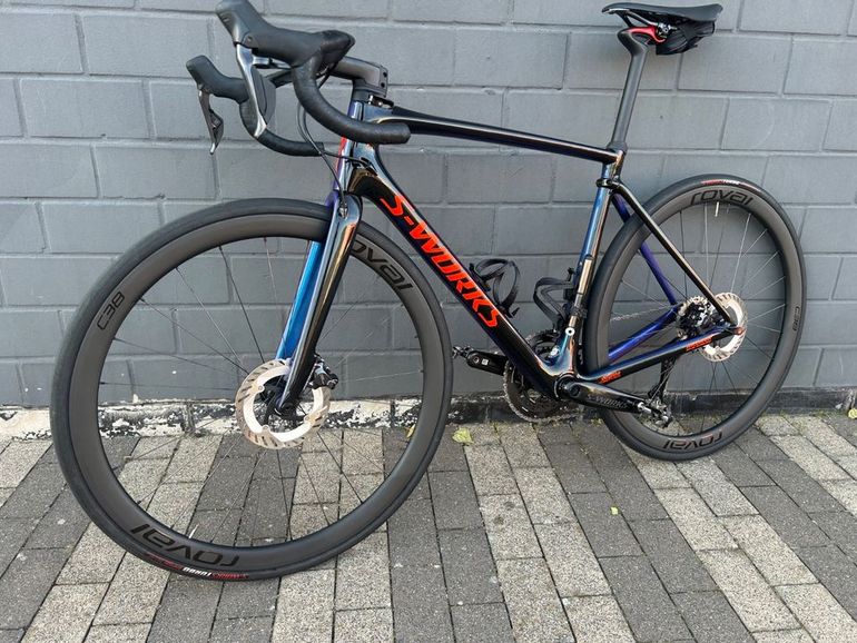 Used Specialized Specialized S-Works Roubaix Di2 12-S Powermeter ROVAL C38 2019 Road & Gravel, Blue — image 1 of 15