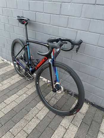 Used Specialized Specialized S-Works Roubaix Di2 12-S Powermeter ROVAL C38 2019 Road & Gravel, Blue — image 3 of 15