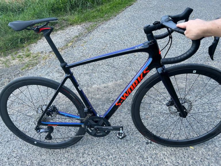 Used Specialized Specialized S-Works Roubaix Di2 12-S Powermeter ROVAL C38 2019 Road & Gravel, Blue — image 12 of 15