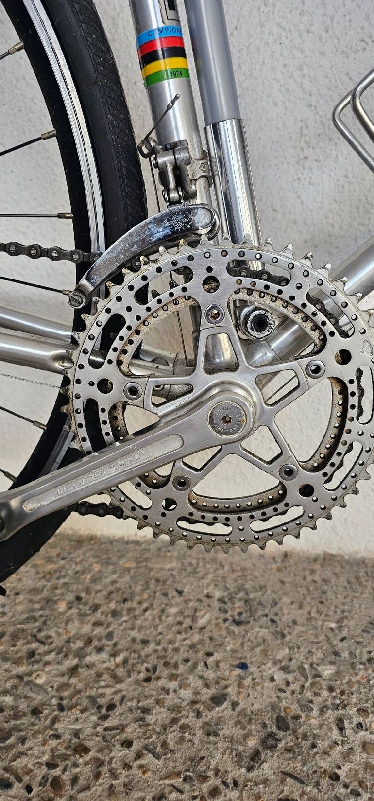 Used Alan Alan Custom Campagnolo Super Record 1975 Road & Gravel, Light Gray — image 3 of 11
