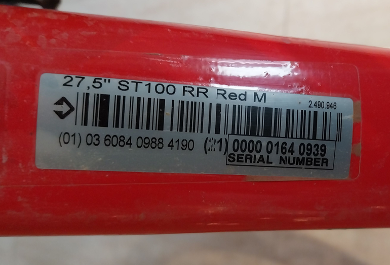 Used ROCKRIDER U-FIT Mountain Bike Shimano Tourney 2021 Mountainbike, Red, 27.5 (650B) — image 8 of 8