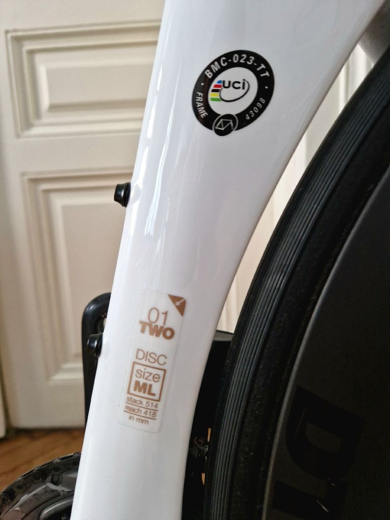 BMC Timemachine SRAM Force eTap AXS 2025 Road & Gravel de segunda mano, Blanco — imagen 5 de 8