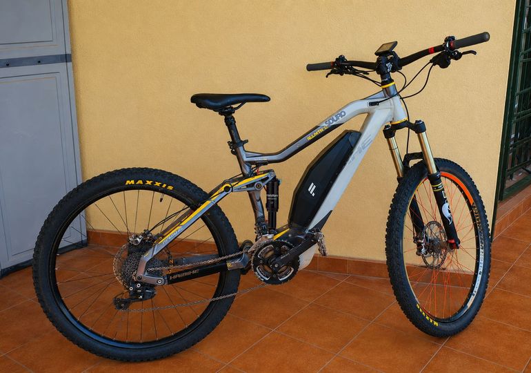 Used Haibike Allmtn RC 2015 Mountainbike, Hellgrau — image 1 of 4