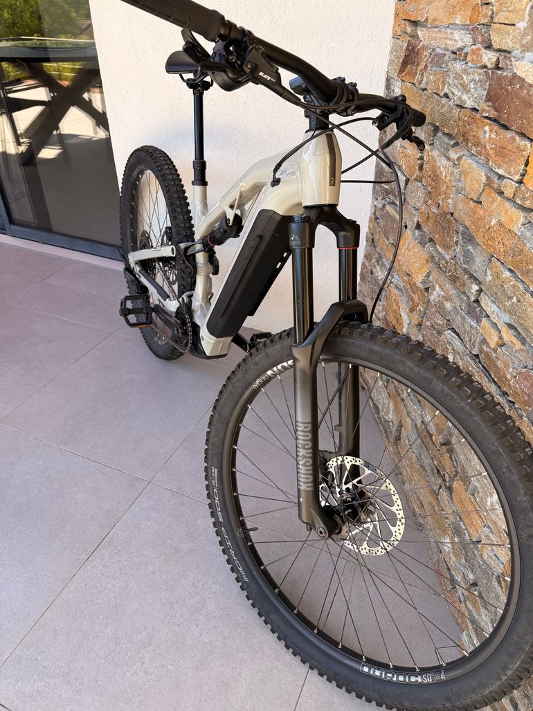 Used ROCKRIDER E-MTB E-Feel Shimano CUES 2024 Mountainbike, Light Gray — image 7 of 10