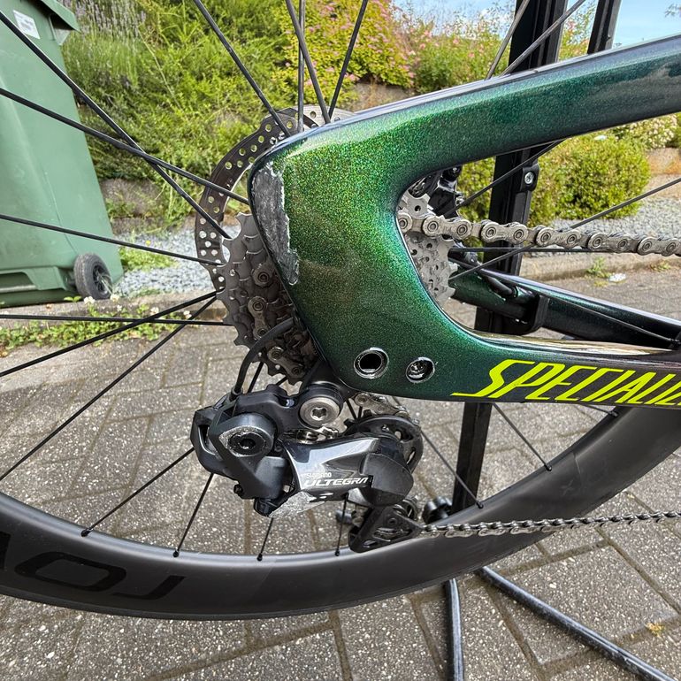 Used Specialized Shiv Expert Disc 2021 2021 Road & Gravel, Verde — image 6 of 7