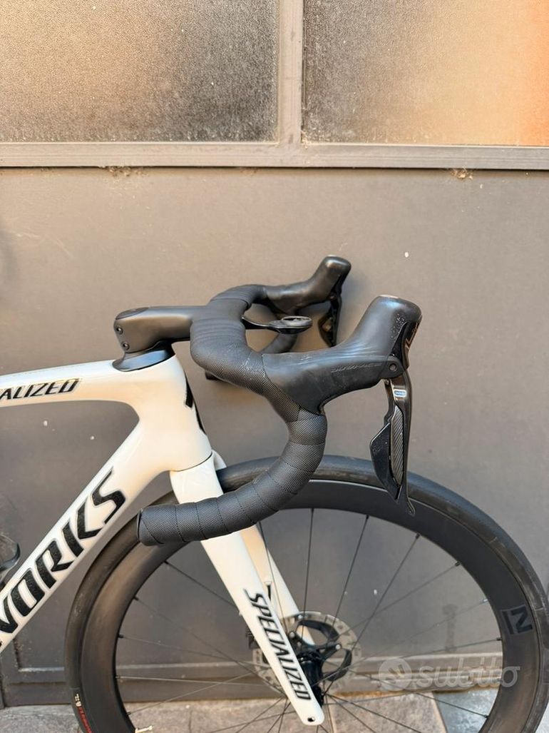 Used Specialized L Tarmac SL7 S-Works DuraAce12v+ Powermeter + Custom Paint Lumacolor 2024 Road & Gravel, White — image 5 of 12
