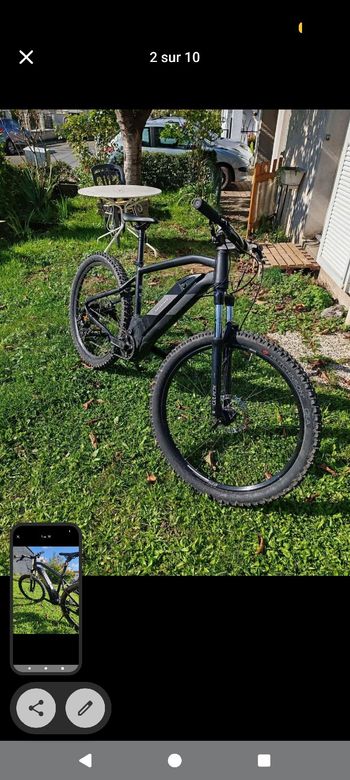 Used ROCKRIDER 27.5" Hardtail Electric Mountain Bike E-ST 500 2023 2023 MTB