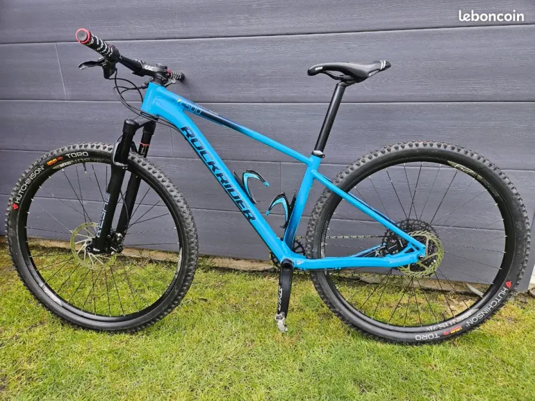 Used ROCKRIDER 29" Semi Rigid Mountain Bike XC 500 Eagle 1x12 2021 2021 Mountainbike, Blue — image 4 of 8