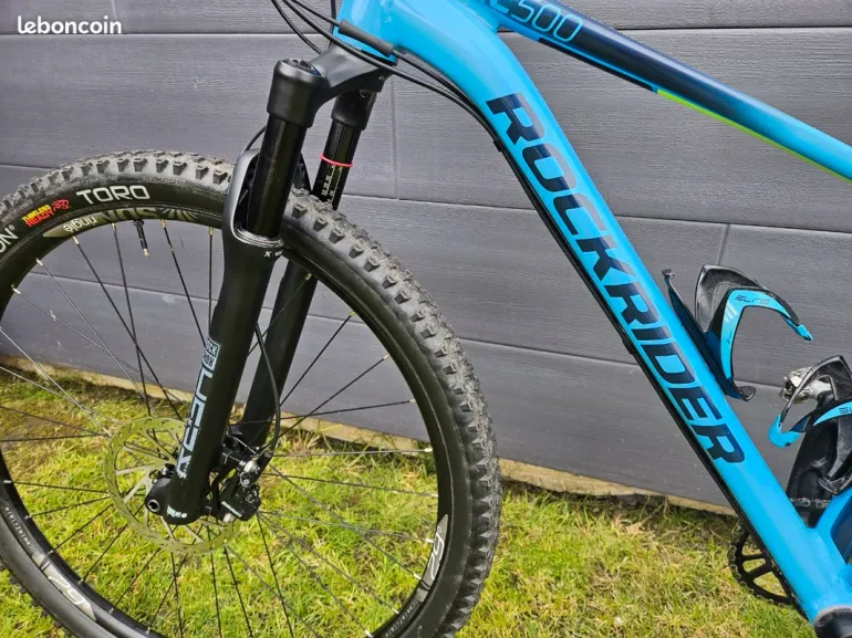 Used ROCKRIDER 29" Semi Rigid Mountain Bike XC 500 Eagle 1x12 2021 2021 Mountainbike, Blue — image 6 of 8