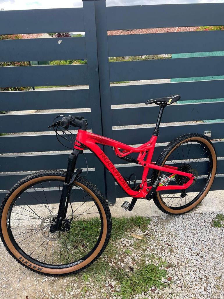 Used ROCKRIDER 29 Inch MOUNTAIN BIKE FULL SUSPENSION XC 100 SRAM NX 2023 2023 Mountainbike, Red, 29 — image 2 of 4